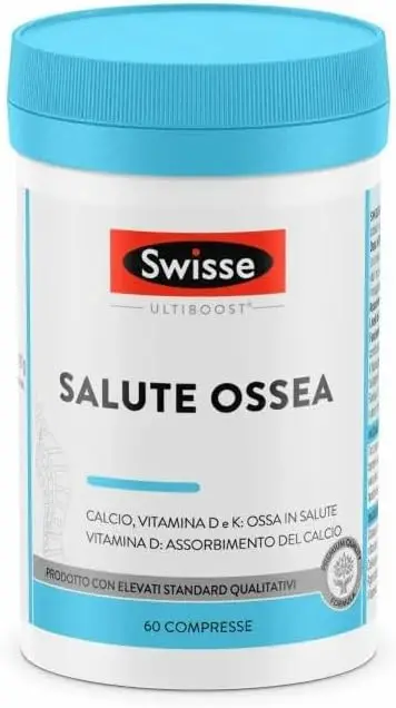 Swisse Ultiboost Salute Ossea - Integratore Naturale con Calcio Citrato, Vitamina D3 e K2