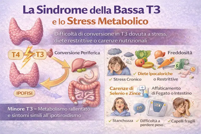 infografia: Interpretazione Analisi Tiroide tra Normalità e Benessere Ottimale