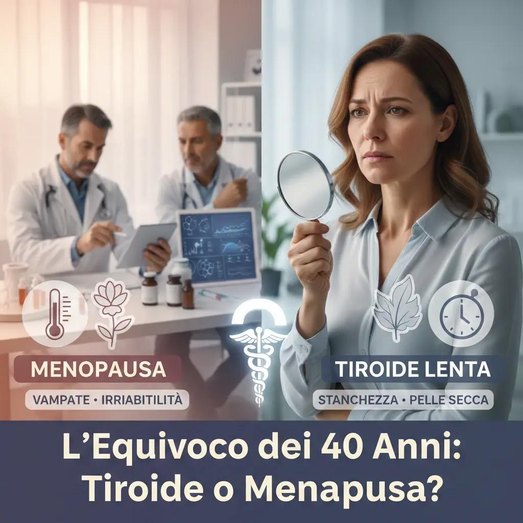 confronto tra i sintomi della menopausa e della tiroide