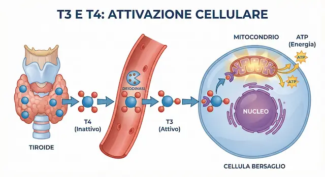 Rappresentazione molecolare energia cellulare e mitocondri
