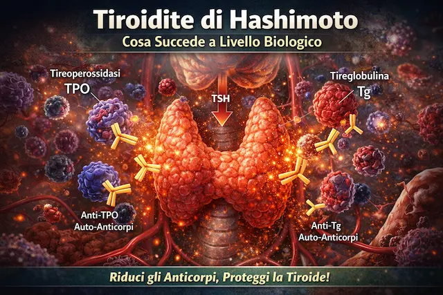 Danno cellulare nella Tiroidite di Hashimoto