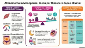 infografia perchè allenarsi in menopausa