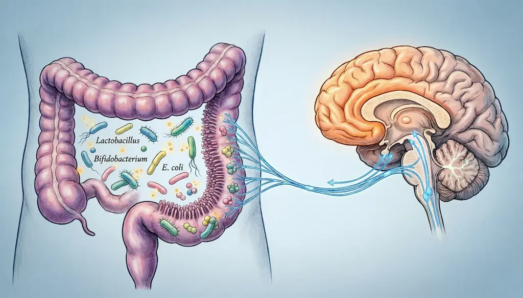 L'asse intestino-cervello e la regolazione del benessere emotivo.